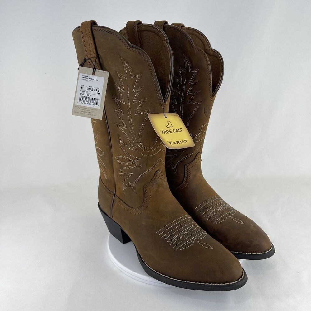 Ariat Women's Heritage R Toe Boot | 10001021 | Women's 8 | C Wide | NEW